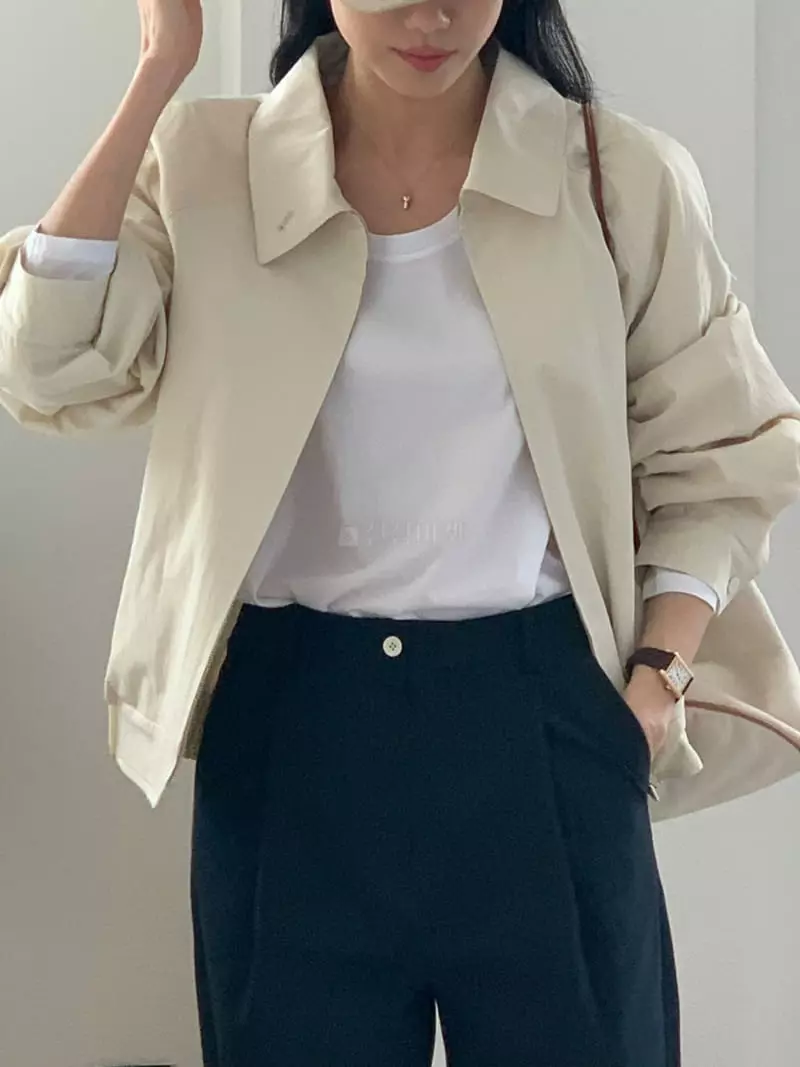Baking Powder - Korean Women Fashion - #womensfashion - Fols Zip-up Jumper