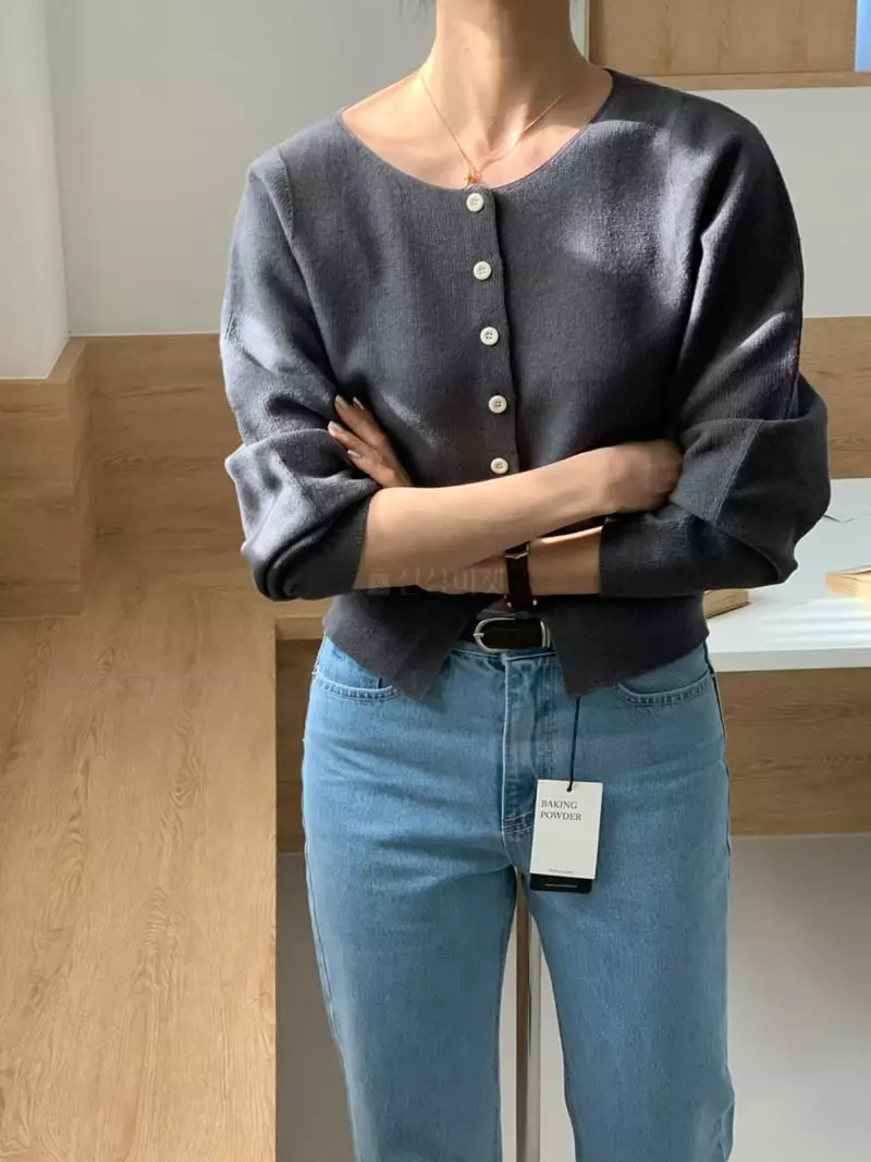 Baking Powder - Korean Women Fashion - #womensfashion - Odd Puff Cardigan - 7