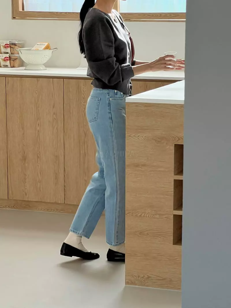 Baking Powder - Korean Women Fashion - #momslook - Aqua Jeans - 4