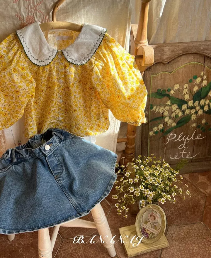 Banana J - Korean Children Fashion - #fashionkids - Whole Denim Skirt - 3