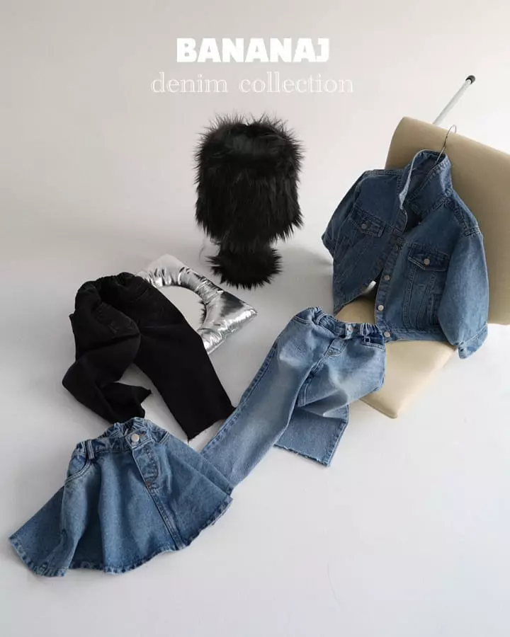 Banana J - Korean Children Fashion - #prettylittlegirls - Brush Span Jeans - 6