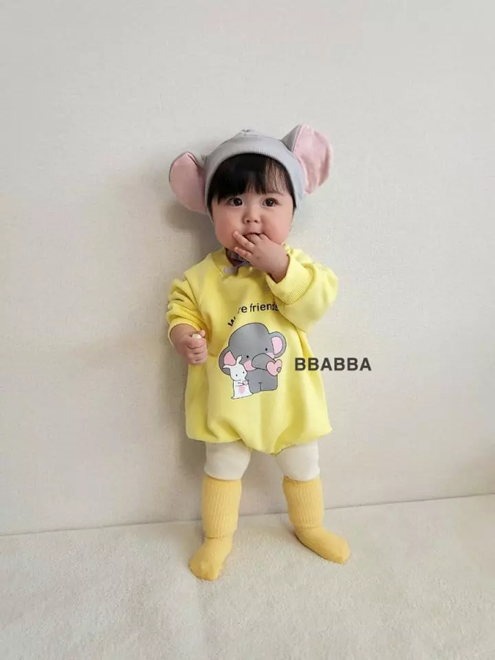 Bbabba - Korean Baby Fashion - #babyboutique - Heart Elephant Bodysuit - 12