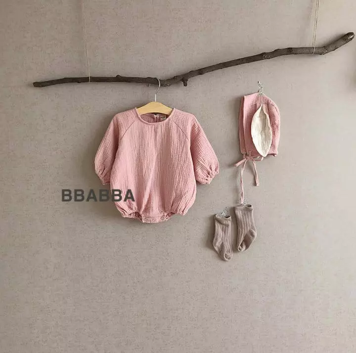 Bbabba - Korean Baby Fashion - #babyclothing - Rabbit Bodysuit with Bonnet