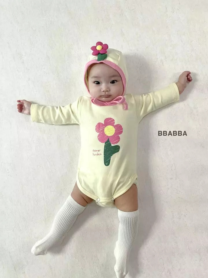 Bbabba - Korean Baby Fashion - #babylifestyle - Flower Garden Bodysuit Set - 11