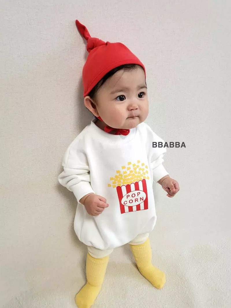 Bbabba - Korean Baby Fashion - #babyoutfit - Popcorn Bodysuit Set - 4