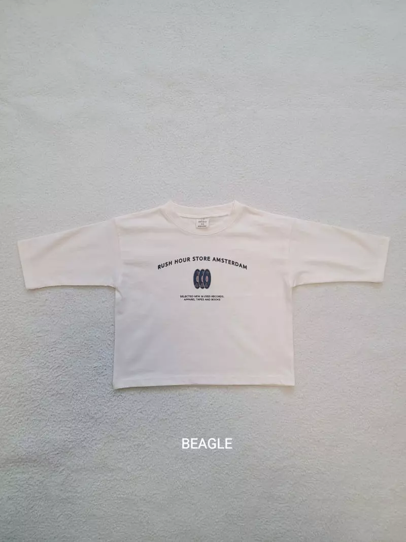 Beagle - Korean Children Fashion - #discoveringself - Record Lettering Tee - 2