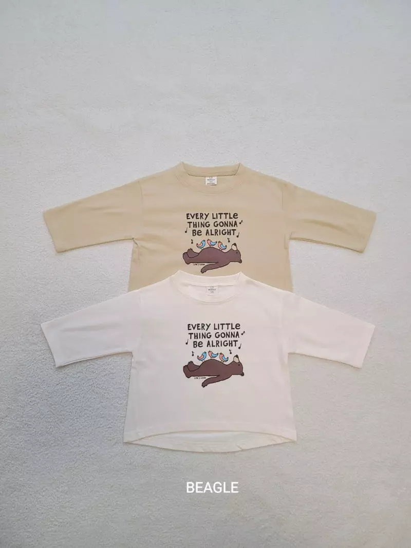 Beagle - Korean Children Fashion - #kidsstore - Music Bear Tee