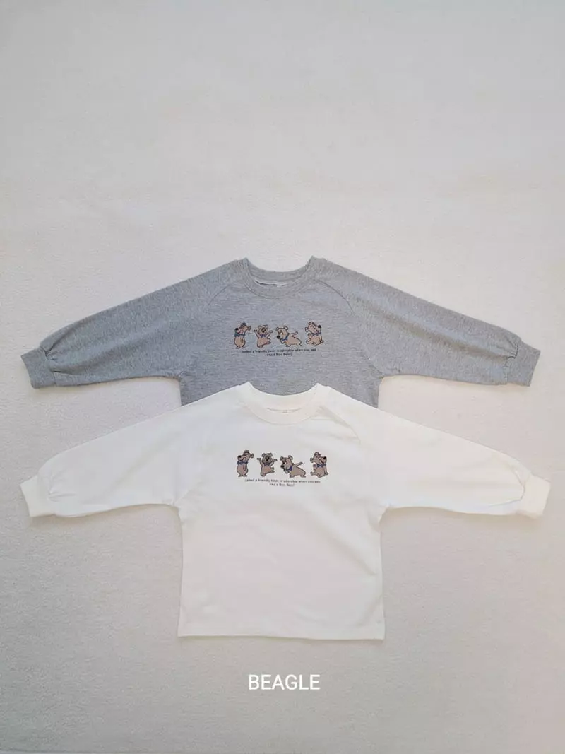 Beagle - Korean Children Fashion - #magicofchildhood - Tie Bear Tee