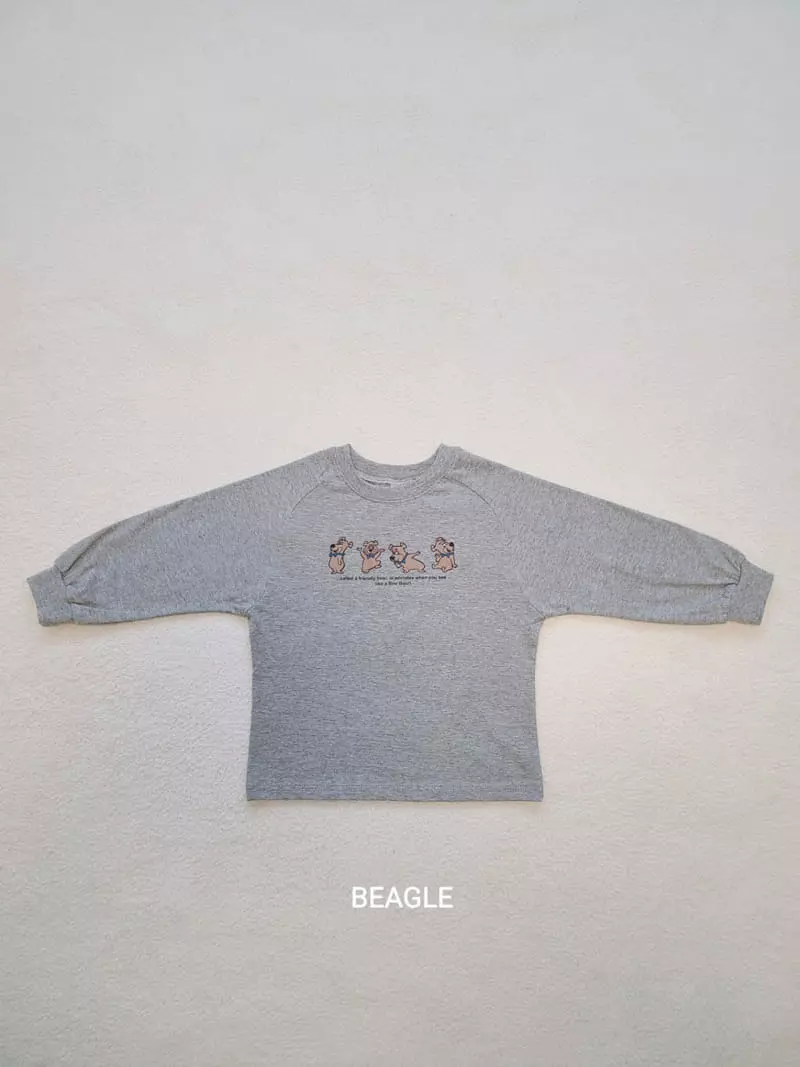 Beagle - Korean Children Fashion - #prettylittlegirls - Tie Bear Tee - 3