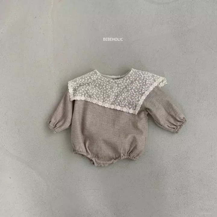 Bebe Holic - Korean Baby Fashion - #babyboutique - Lace Collar Bodysuit - 10