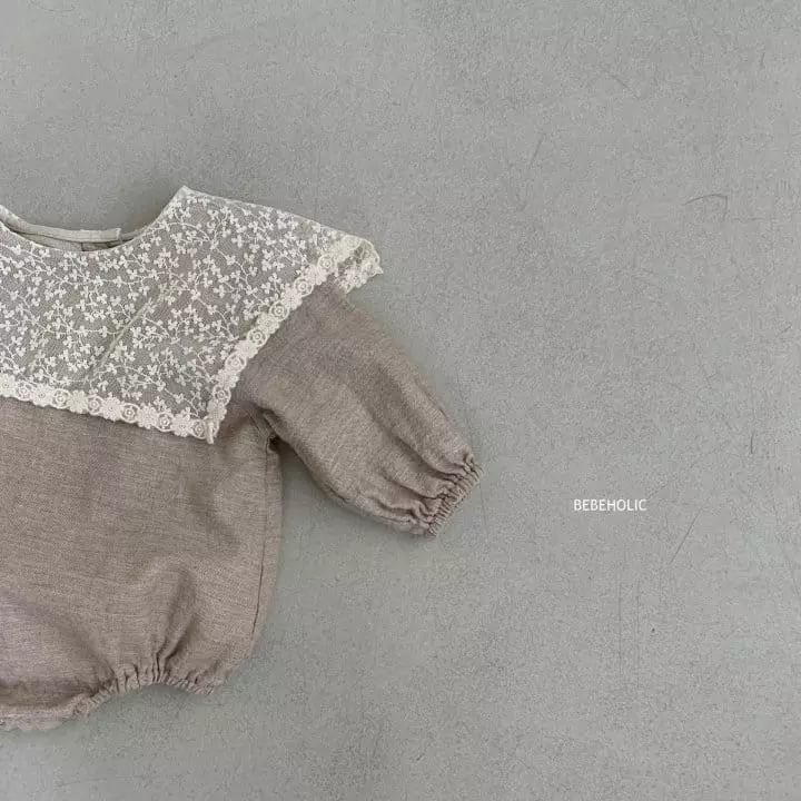 Bebe Holic - Korean Baby Fashion - #babyboutique - Lace Collar Bodysuit - 11