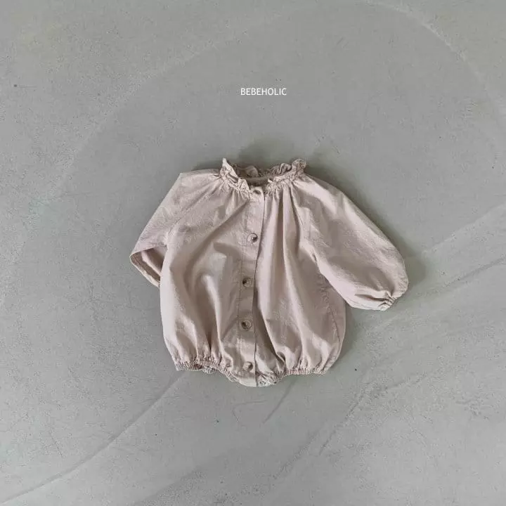 Bebe Holic - Korean Baby Fashion - #babyboutiqueclothing - Neck Shirring Bodysuit - 11