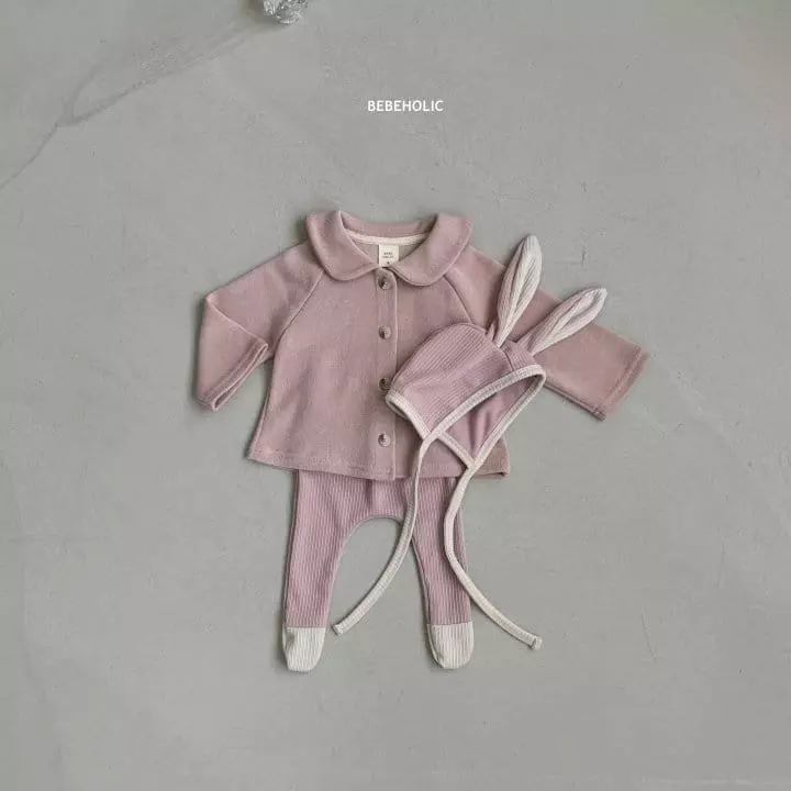 Bebe Holic - Korean Baby Fashion - #babyboutiqueclothing - Animal Pants Bonnet Set - 3
