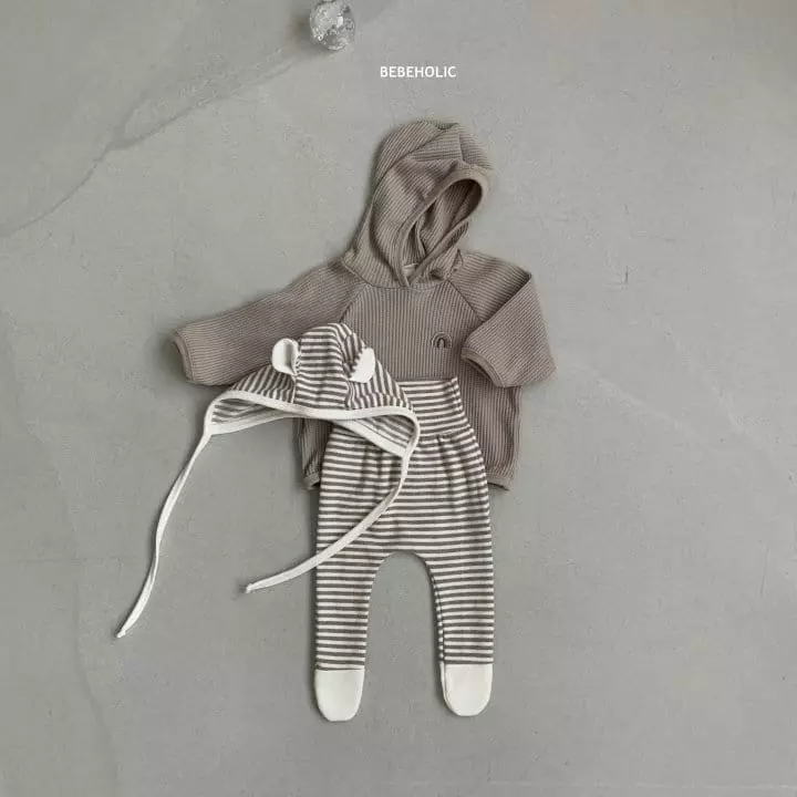 Bebe Holic - Korean Baby Fashion - #babyboutiqueclothing - Animal Pants Bonnet Set - 4