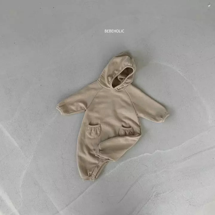 Bebe Holic - Korean Baby Fashion - #babyfashion - Pocket Hoody Bodysuit - 11