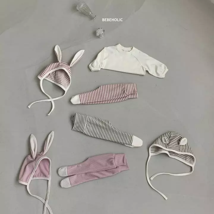Bebe Holic - Korean Baby Fashion - #babyfashion - Animal Pants Bonnet Set - 5