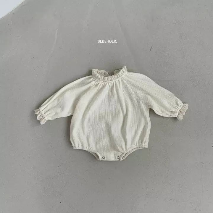 Bebe Holic - Korean Baby Fashion - #babyfever - Mocha Frill Bodysuit - 11