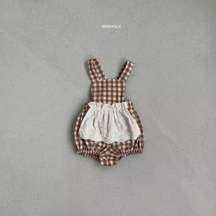 Bebe Holic - Korean Baby Fashion - #babygirlfashion - Nori Dungarees Bodysuit - 10