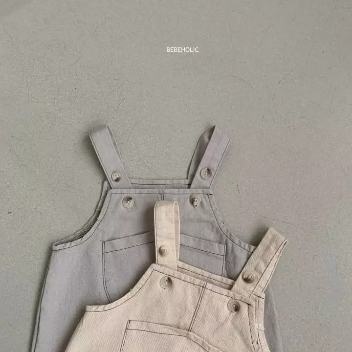 Bebe Holic - Korean Baby Fashion - #babygirlfashion - Chino Dungarees Bodysuit - 8
