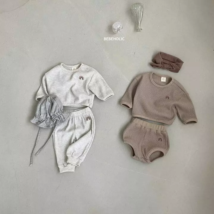 Bebe Holic - Korean Baby Fashion - #babygirlfashion - Rainbow Piping Tee
