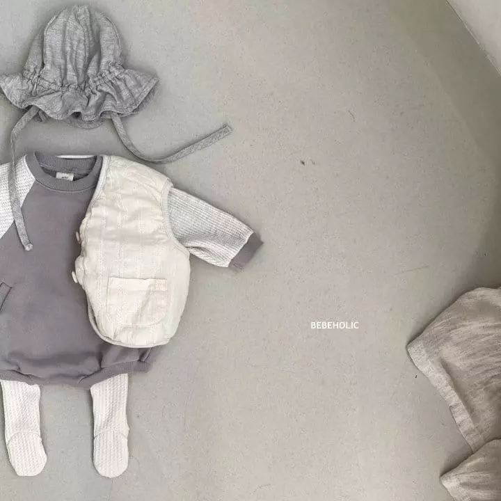 Bebe Holic - Korean Baby Fashion - #babylifestyle - Waffle Pocket Bodysuit - 6