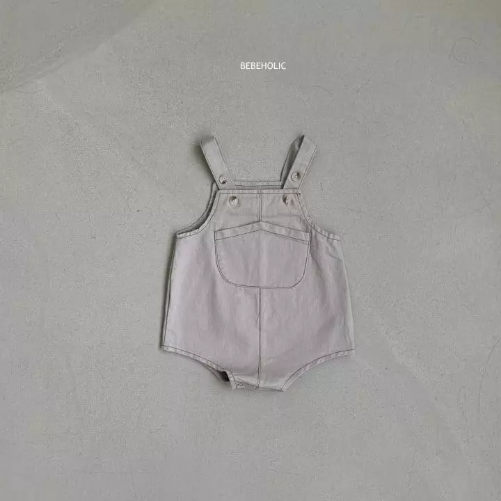 Bebe Holic - Korean Baby Fashion - #babylifestyle - Chino Dungarees Bodysuit - 9