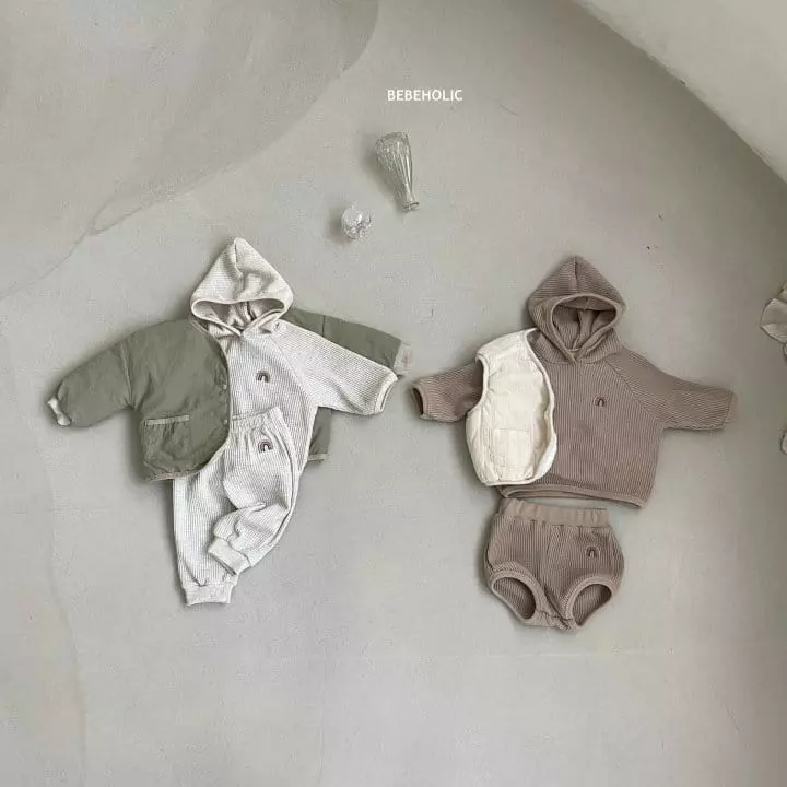 Bebe Holic - Korean Baby Fashion - #babylifestyle - Rainbow Hoody Tee