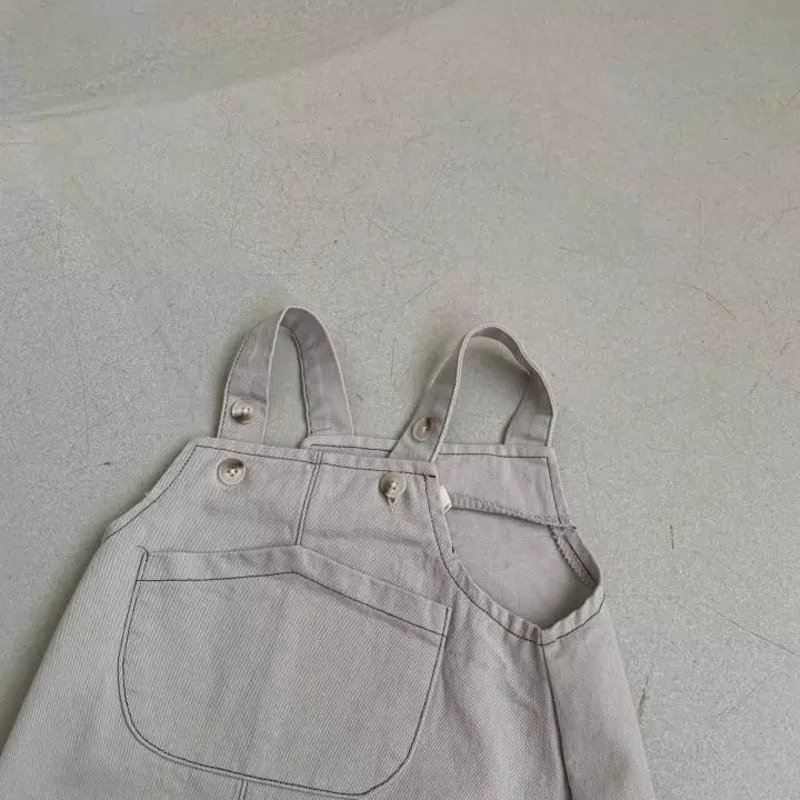 Bebe Holic - Korean Baby Fashion - #babyoninstagram - Chino Dungarees Bodysuit - 10