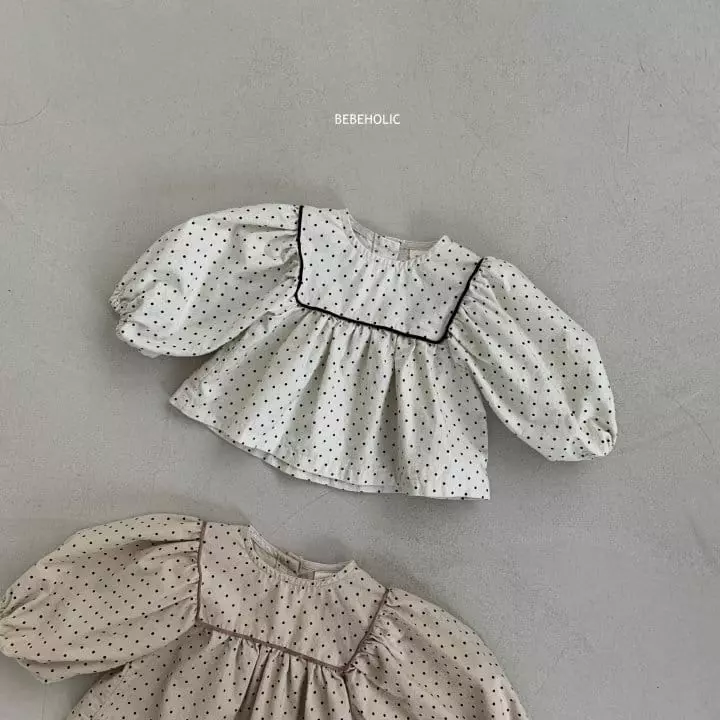 Bebe Holic - Korean Baby Fashion - #babyootd - Dot Blouse - 8