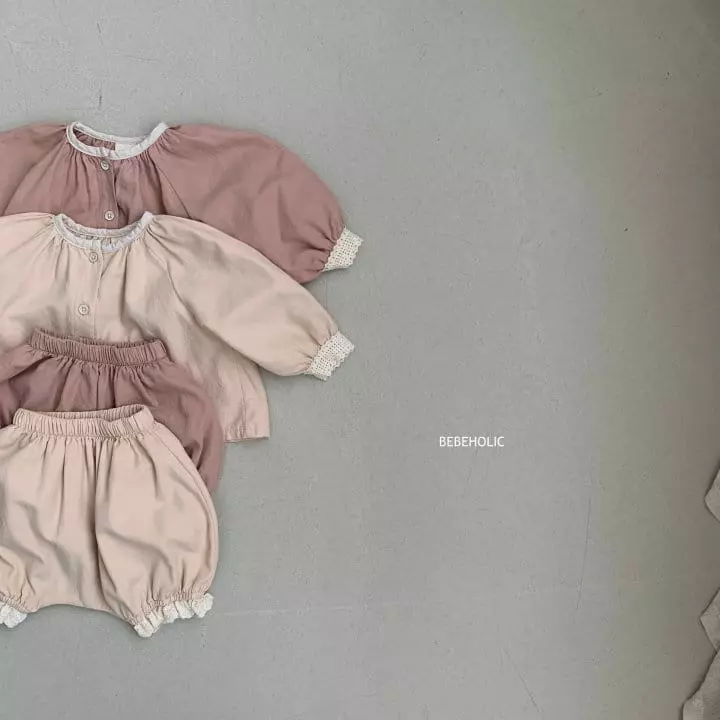 Bebe Holic - Korean Baby Fashion - #babyootd - Mimi Blouse Bottom Set - 7