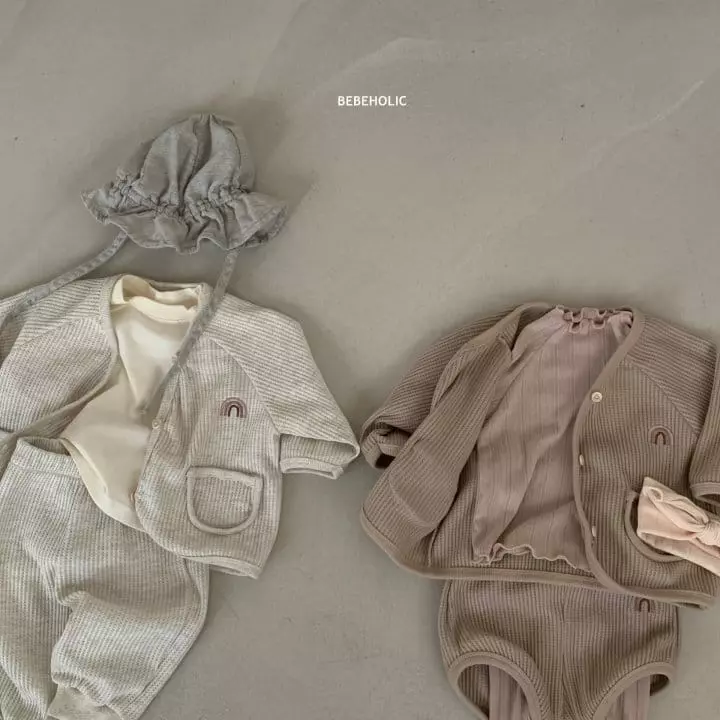 Bebe Holic - Korean Baby Fashion - #babyootd - Rainbow Cardigan - 2