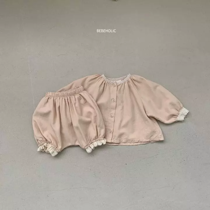 Bebe Holic - Korean Baby Fashion - #babyoutfit - Mimi Blouse Bottom Set - 9