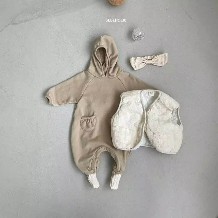 Bebe Holic - Korean Baby Fashion - #onlinebabyshop - Pocket Hoody Bodysuit - 6
