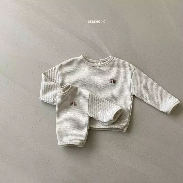 Bebe Holic - Korean Children Fashion - #designkidswear - Toddler Rainbow Piping Tee - 7