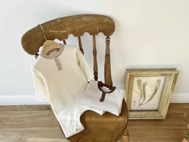 Bebe Nine - Korean Baby Fashion - #babyboutiqueclothing - Bebe Cheese Waffle Bodysuit - 6