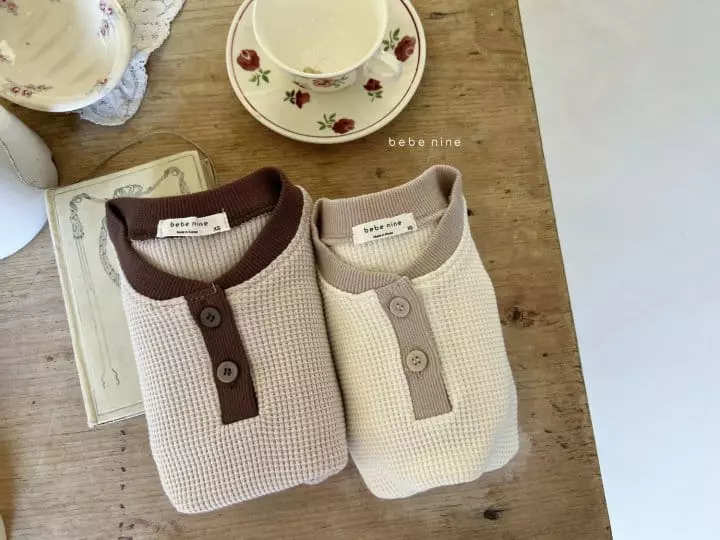 Bebe Nine - Korean Baby Fashion - #babyfashion - Bebe Cheese Waffle Bodysuit - 8