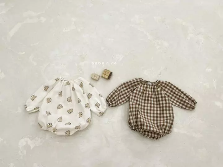 Bebe Nine - Korean Baby Fashion - #babyoninstagram - Bebe Bear Bodysuit