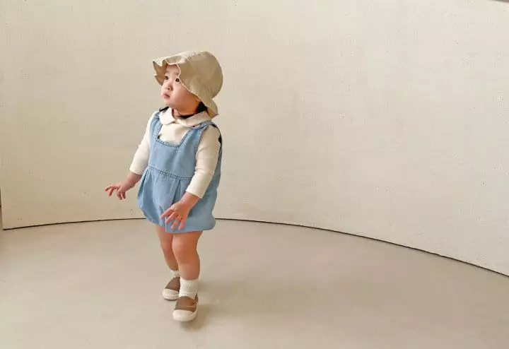 Bebe Nine - Korean Baby Fashion - #babyootd - Bebe Circle Dungarees - 5