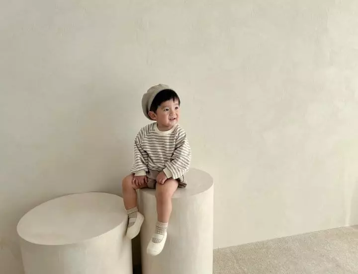 Bebe Nine - Korean Baby Fashion - #babyoutfit - Bebe Bambi Top Bottom Set - 2