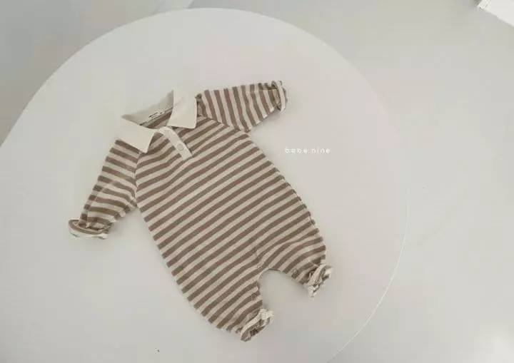 Bebe Nine - Korean Baby Fashion - #babyoutfit - Bebe Ppappiyong Collar Bodysuit - 9