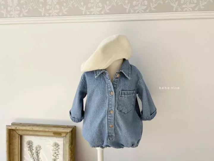 Bebe Nine - Korean Baby Fashion - #babywear - Bebe Denim Bodysuit