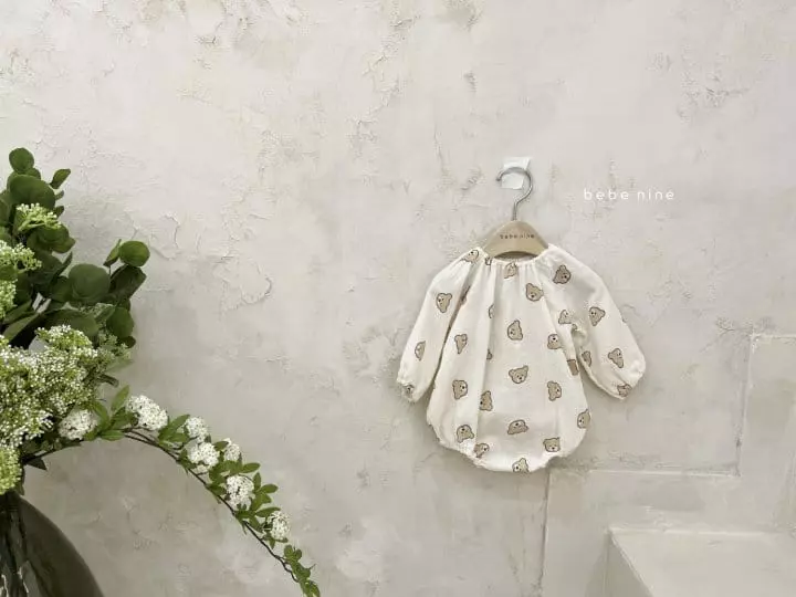 Bebe Nine - Korean Baby Fashion - #onlinebabyshop - Bebe Bear Bodysuit - 7