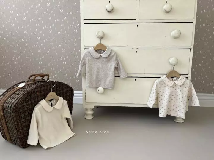 Bebe Nine - Korean Children Fashion - #littlefashionista - Elly Circle Collar Tee - 4