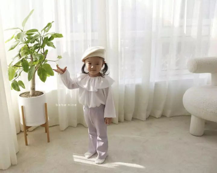 Bebe Nine - Korean Children Fashion - #todddlerfashion - Antte Frill Blouse - 9