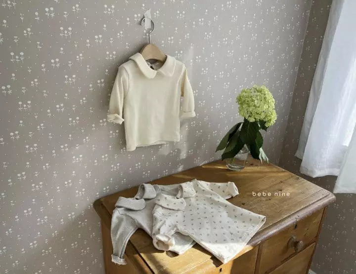 Bebe Nine - Korean Children Fashion - #toddlerclothing - Elly Circle Collar Tee - 8