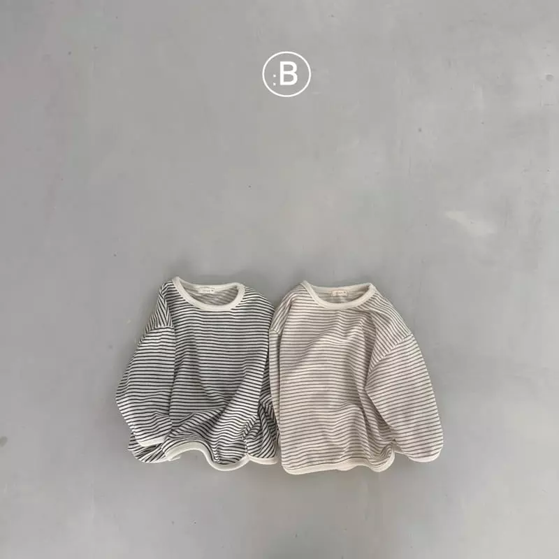 Bella Bambina - Korean Baby Fashion - #babyoutfit - Bebe Banban Stripes Tee