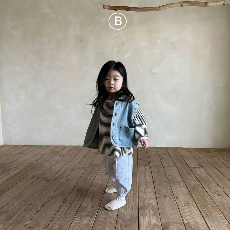 Bella Bambina - Korean Children Fashion - #designkidswear - Ham Denim Vest - 6