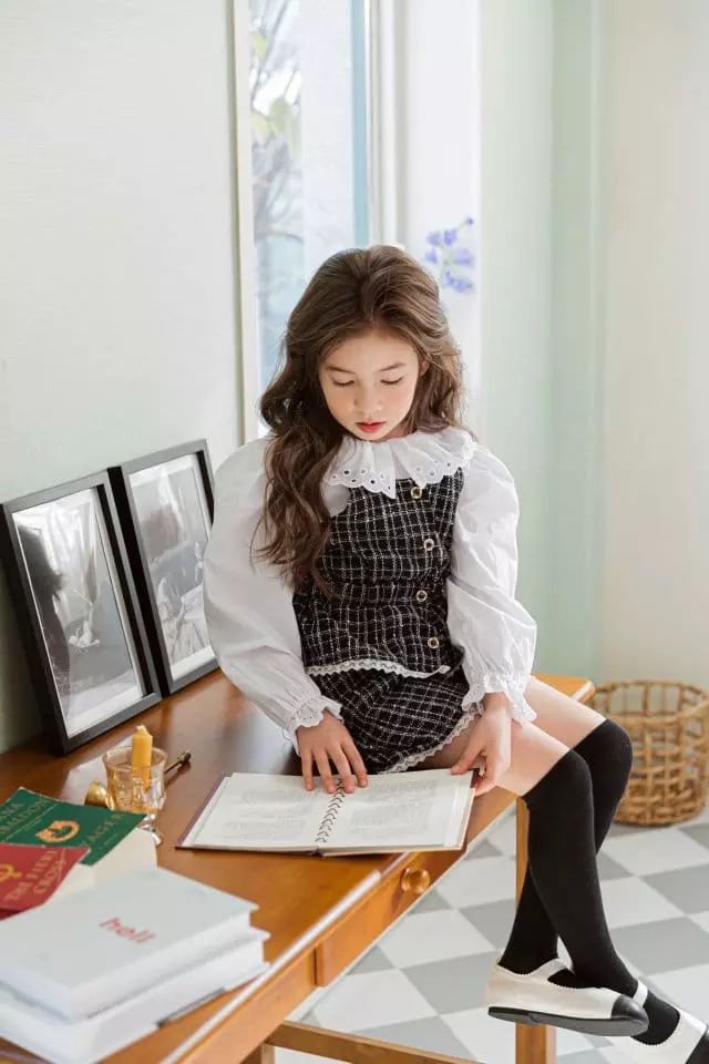 Berry Berry - Korean Children Fashion - #childofig - Twid Top Bottom Set - 3