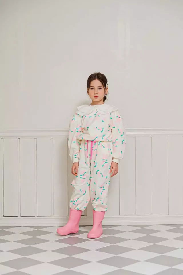 Berry Berry - Korean Children Fashion - #childofig - Bouquet Top Bottom Set - 12