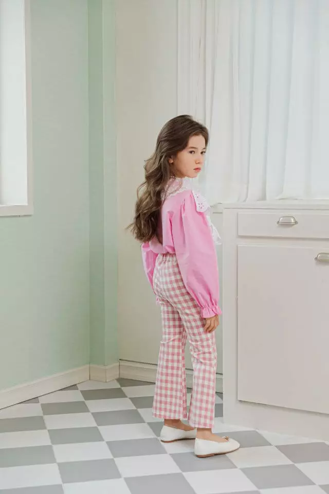 Berry Berry - Korean Children Fashion - #designkidswear - V Lace Blouse - 9